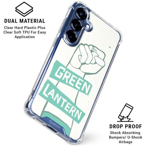 DC Comics Green Lantern Power Fist Galaxy S25 Clear Case